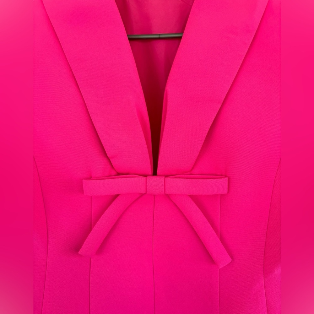 Catchall Jacqueline Bright Pink Bow Mini Dress - Picture 6 of 8
